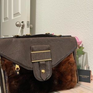 Rebecca Minkoff Collection leather and fur bag